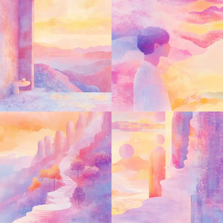 Pastel Gradient Luminescence Warm Tone Blur Effect Midjourney style sref code Pastel Gradient Luminescence Warm Tone Blur Effect Midjourney style sref code