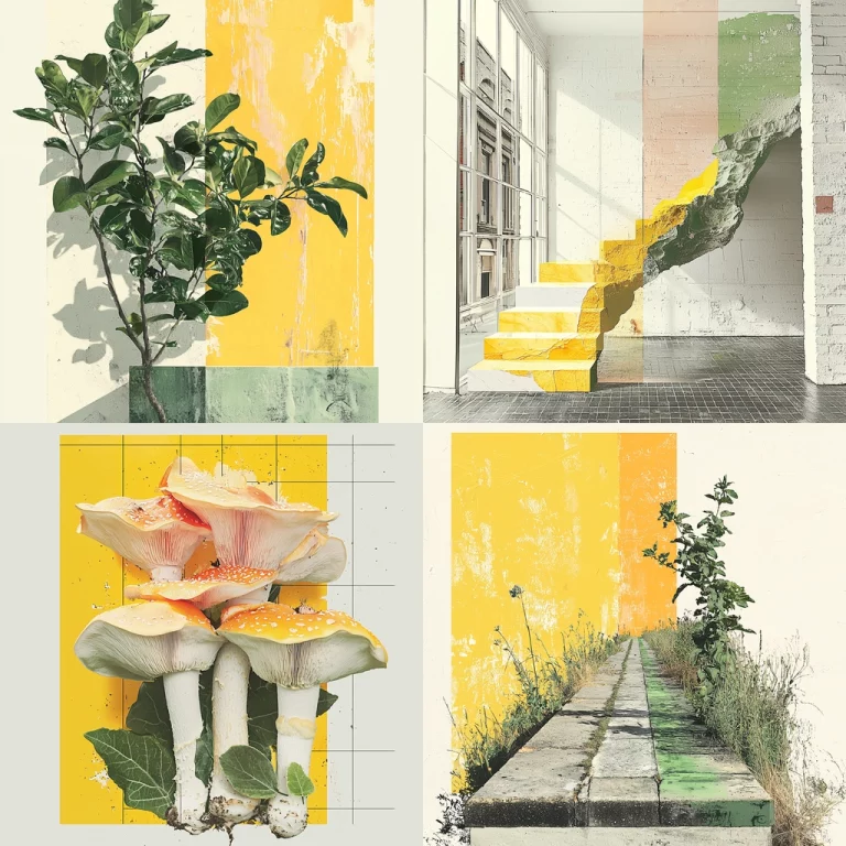 Yellow Green Textural Realism - Midjourney style sref code