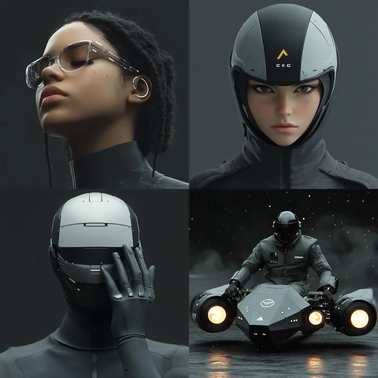 Monochrome Futuristic Tech - Midjourney style sref code