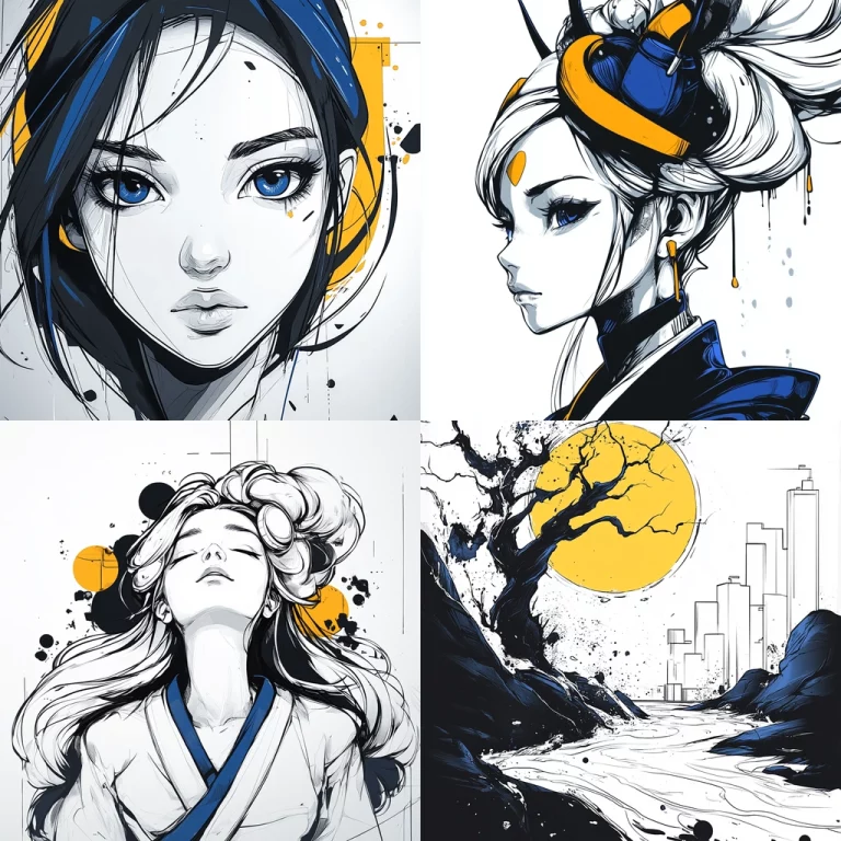 Vibrant Graphic Contrast - Midjourney style sref code