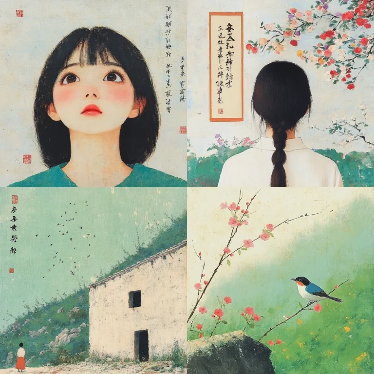 Pastel Ink Impressionism - Midjourney style sref code