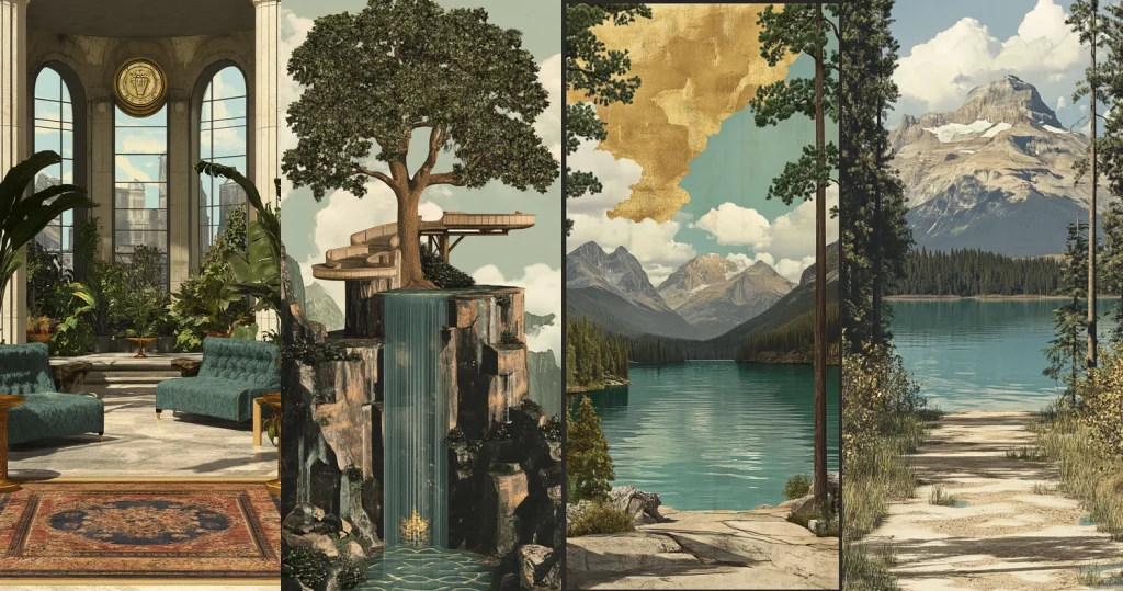 Vintage Nature Scenic - Midjourney style sref code