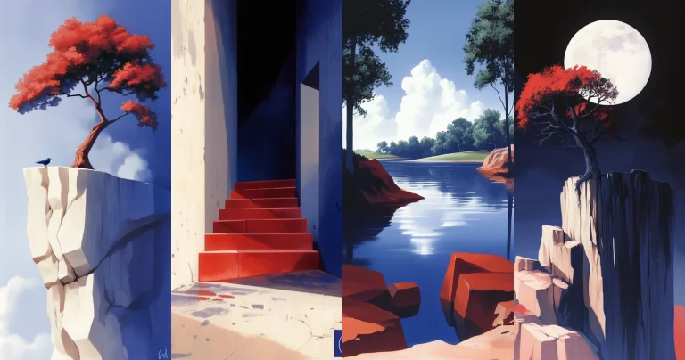 Scarlet Blue Contrast - Midjourney style sref code