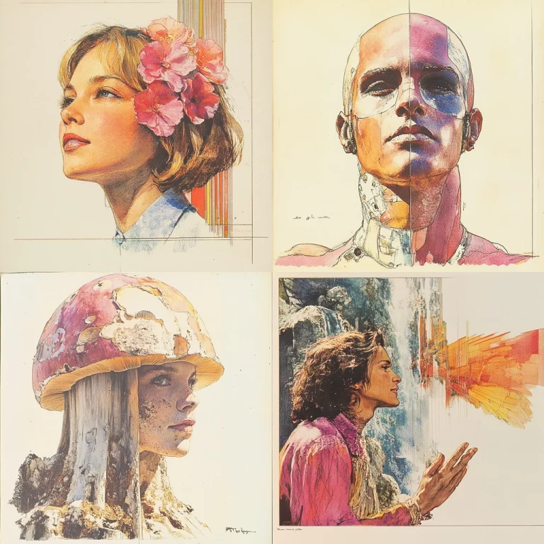 Colorful Line and Texture Harmony - Midjourney style sref code