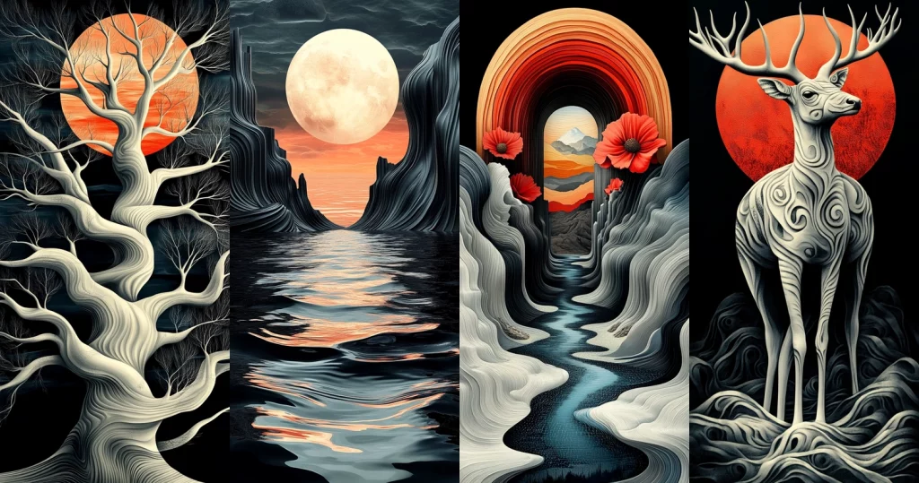 Dark Ambient Waves - Midjourney style sref code