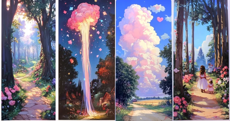 Vibrant Forest Narrative - Midjourney style sref code