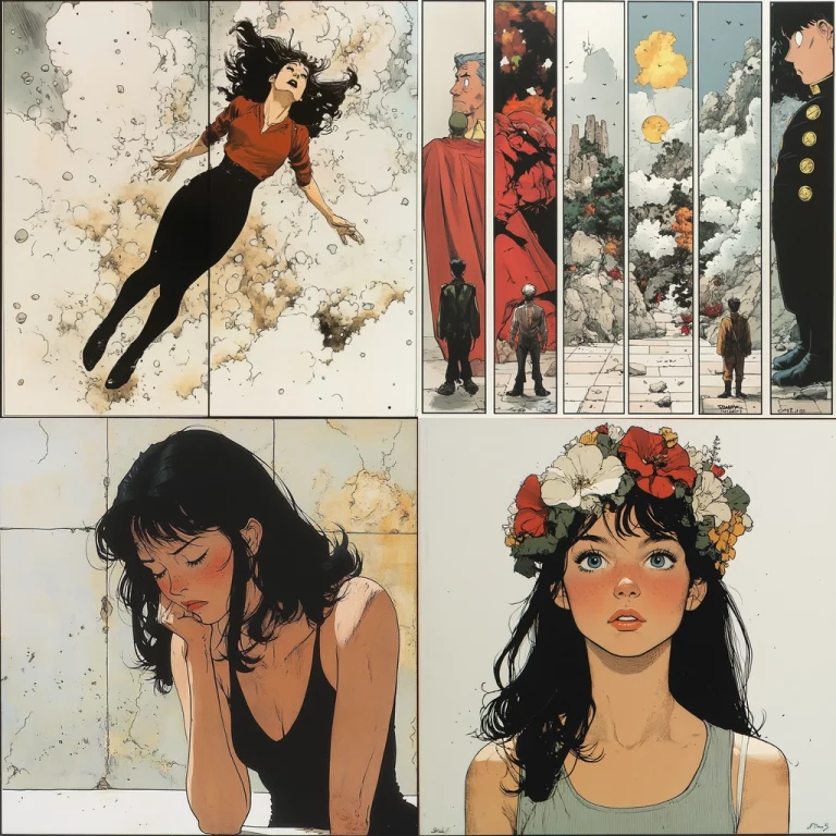 Comic Panel Watercolor Effect - Midjourney style sref code