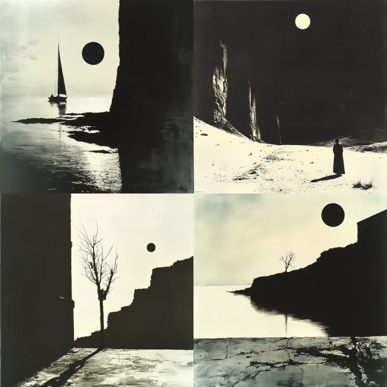 High Contrast Monochrome Lighting - Midjourney style sref code