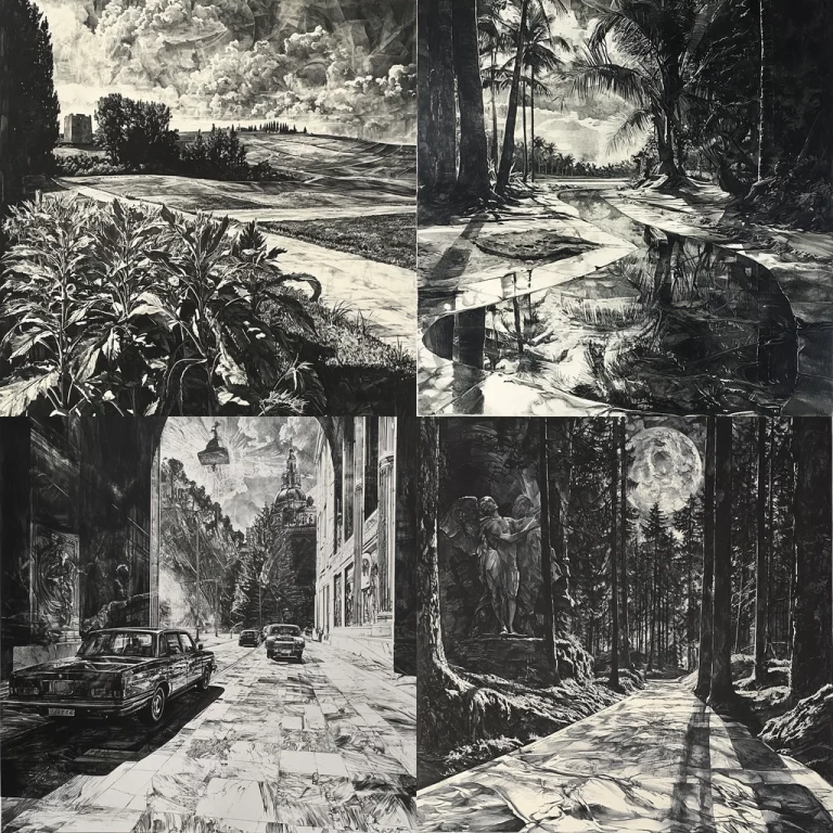 Monochrome Dramatic Lighting - Midjourney style sref code