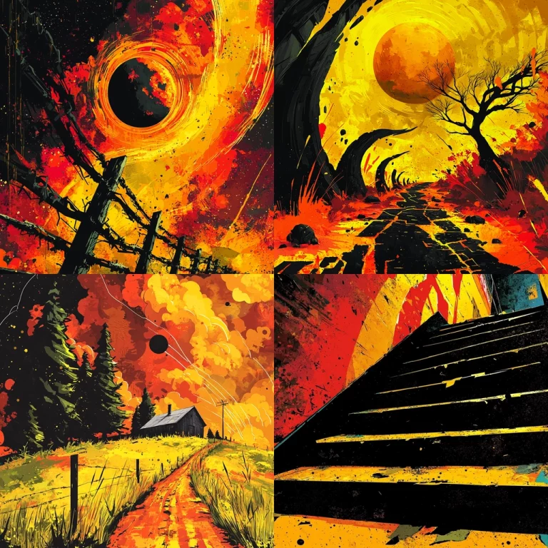 Vivid Contrasting Color Blaze - Midjourney style sref code