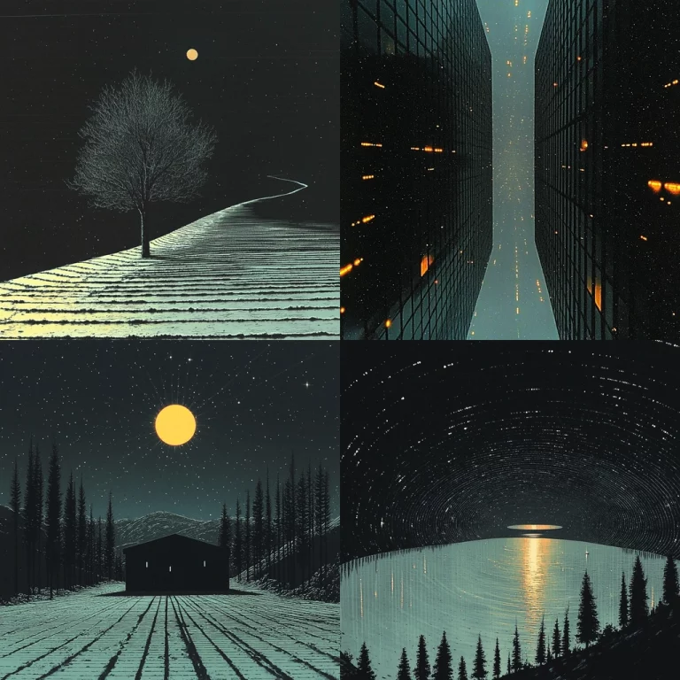 Luminous Nightscapes - Midjourney style sref code