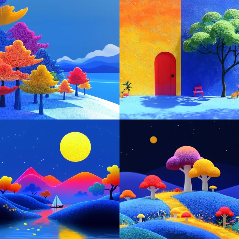 Bright Colorful Vibrant Harmony - Midjourney style sref code