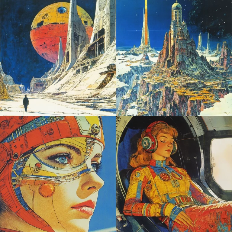 Futuristic Monumental Landscapes - Midjourney style sref code