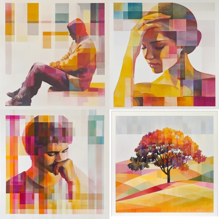 Geometric Chromatic Blending - Midjourney style sref code