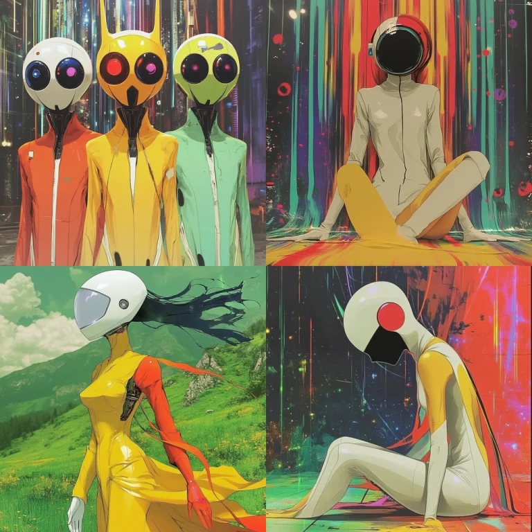 Vivid Neon Surrealism - Midjourney style sref code