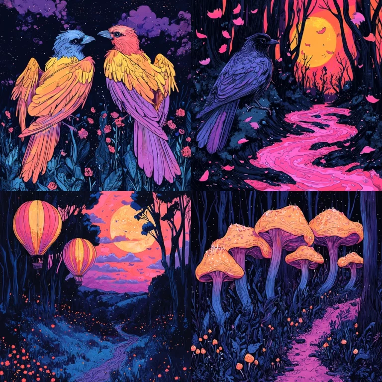 Vivid Nightscape Dusk Tones - Midjourney style sref code