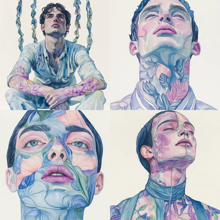 Pastel Floral Watercolor - Midjourney style sref code