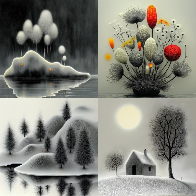 Monochrome Textured Soft Lighting - Midjourney style sref code