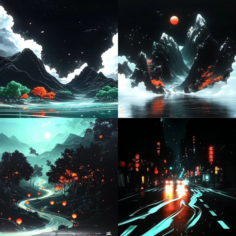 Vivid Cool Tones with Dynamic Light - Midjourney style sref code