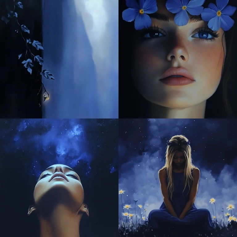 Ethereal Cool Tone Painting - Midjourney style sref code