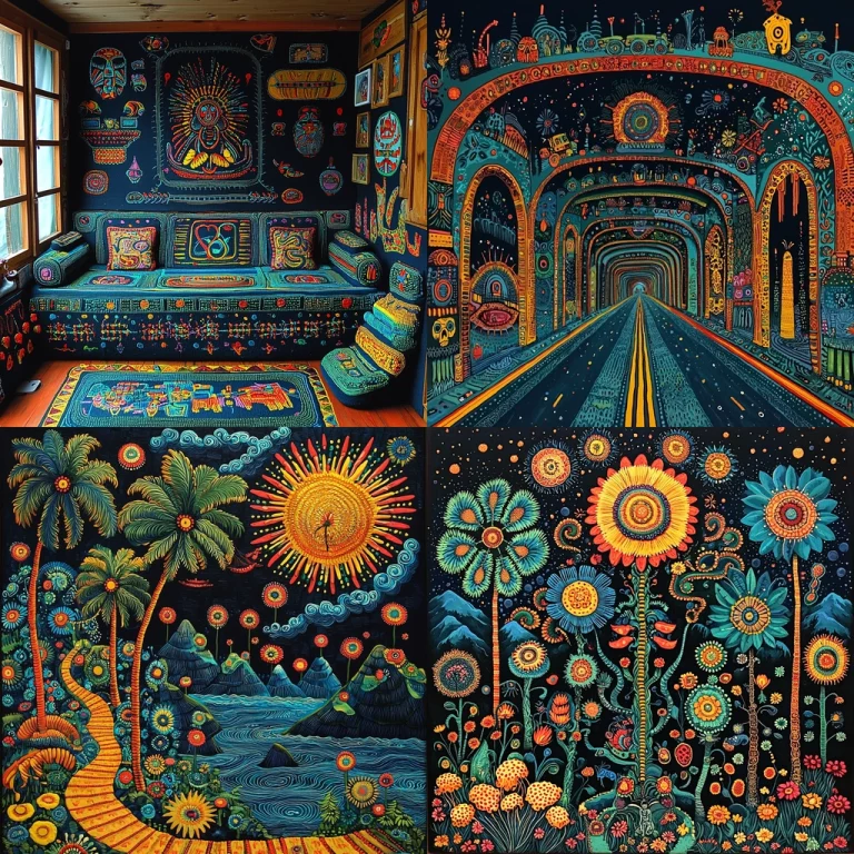 Vibrant Ornate Illustration - Midjourney style sref code