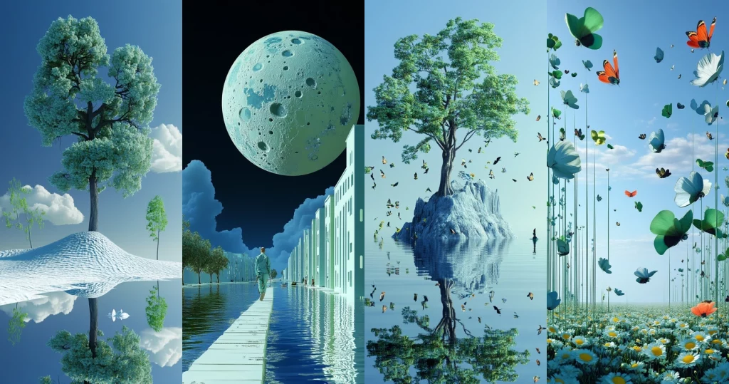 Cool Surreal Reflections - Midjourney style sref code