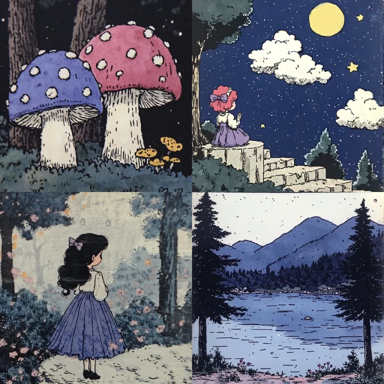 Pastel Twilight Illustration - Midjourney style sref code