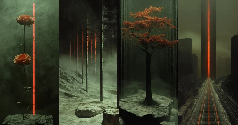 Greenish-Luminous Minimalism - Midjourney style sref code