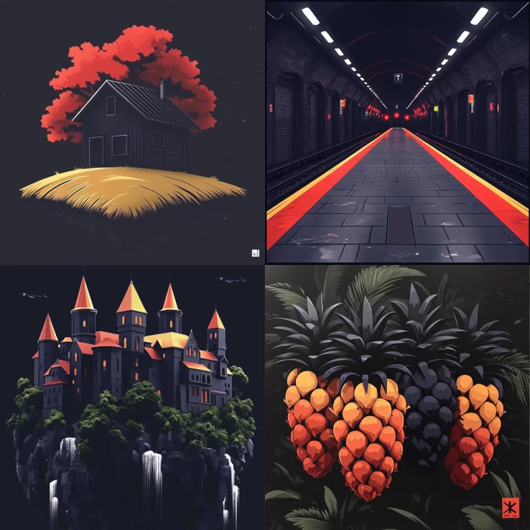 Bold Contrast and Sharp Lines - Midjourney style sref code