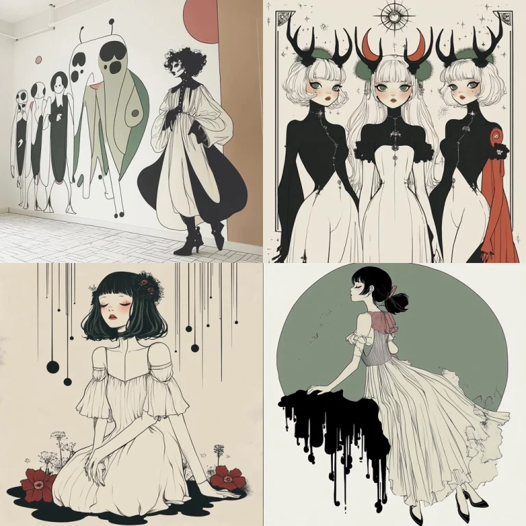 Minimalist Linework with Neutral Hues - Midjourney style sref code