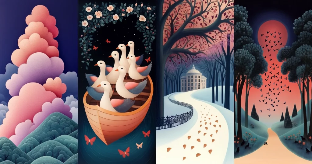 Gradient Lighting Pastel Hues - Midjourney style sref code