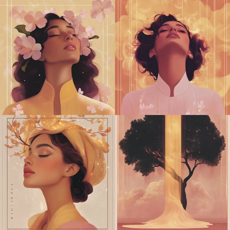 Soft Florals with Golden Hues - Midjourney style sref code