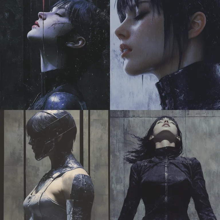 Dark Metallic Noir - Midjourney style sref code