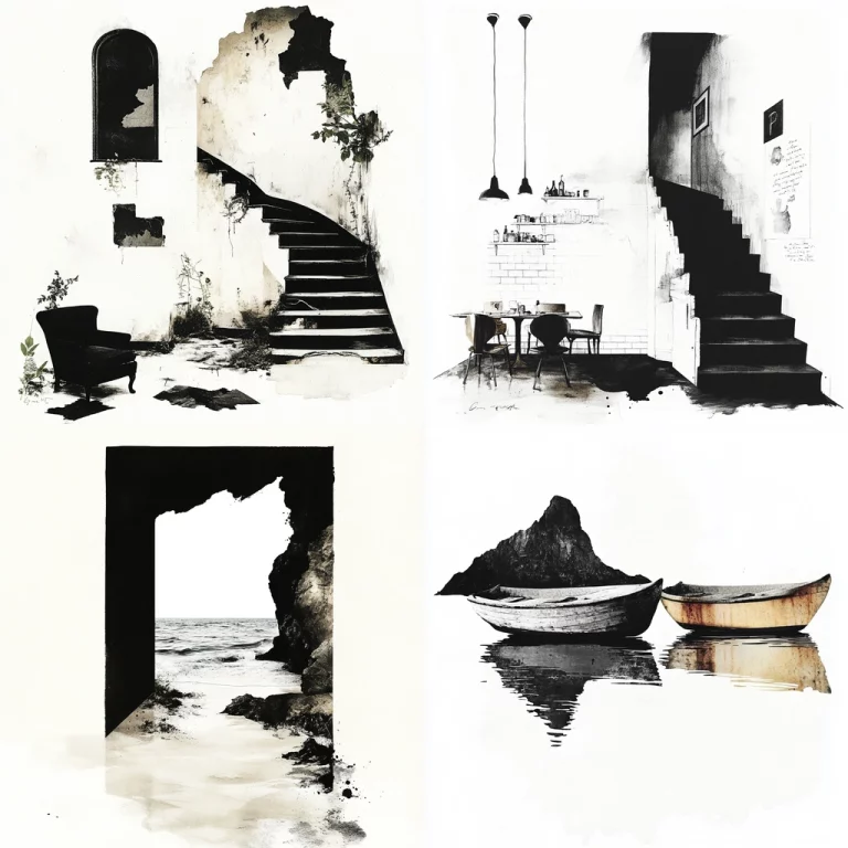 Monochrome Textured Contrast - Midjourney style sref code