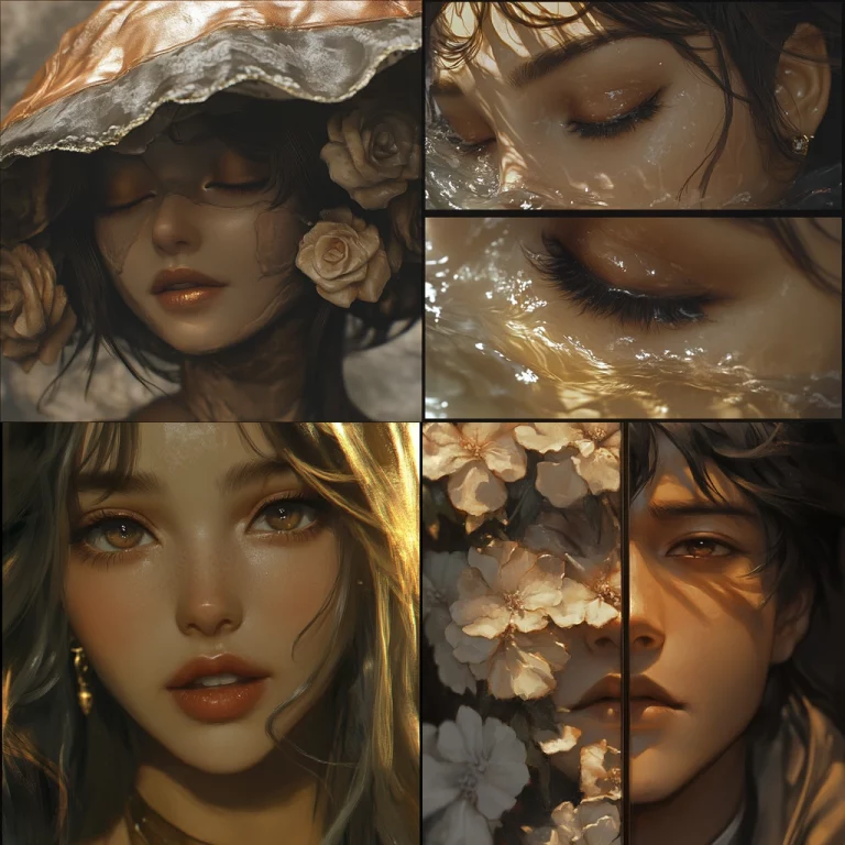 Golden Textured Realism - Midjourney style sref code