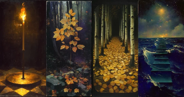 Luminous Autumnal Pathways - Midjourney style sref code