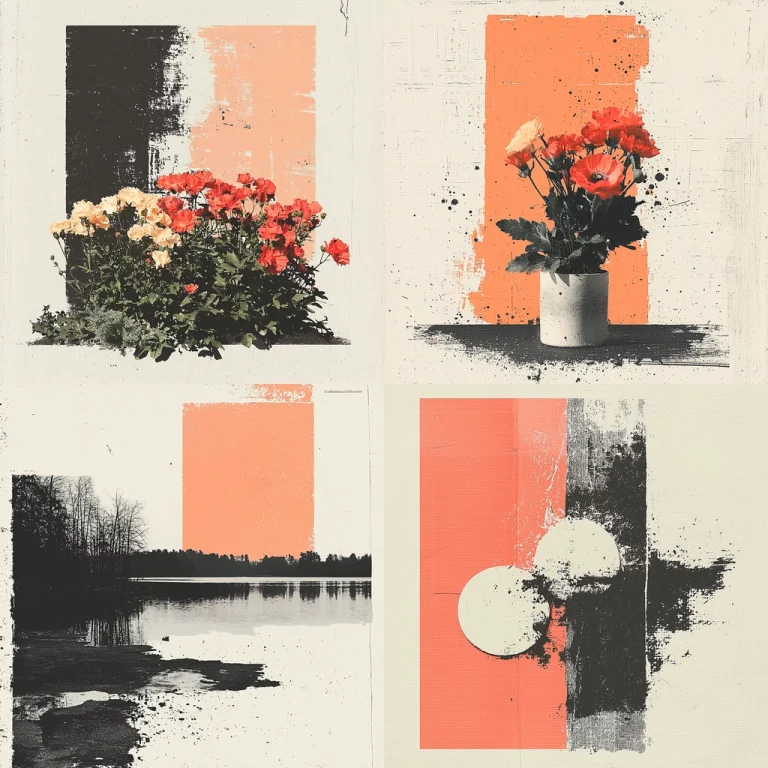 Textured Contrast Bloc - Midjourney style sref code