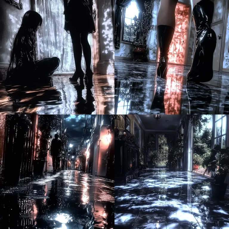 Reflective Night Glare Aesthetic - Midjourney style sref code