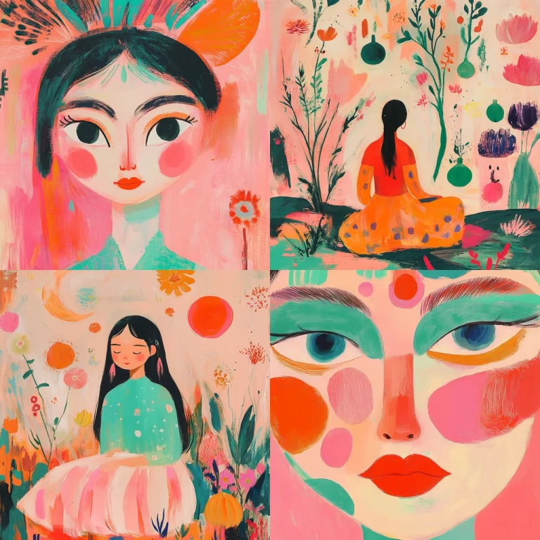 Vibrant Pastel Texture - Midjourney style sref code