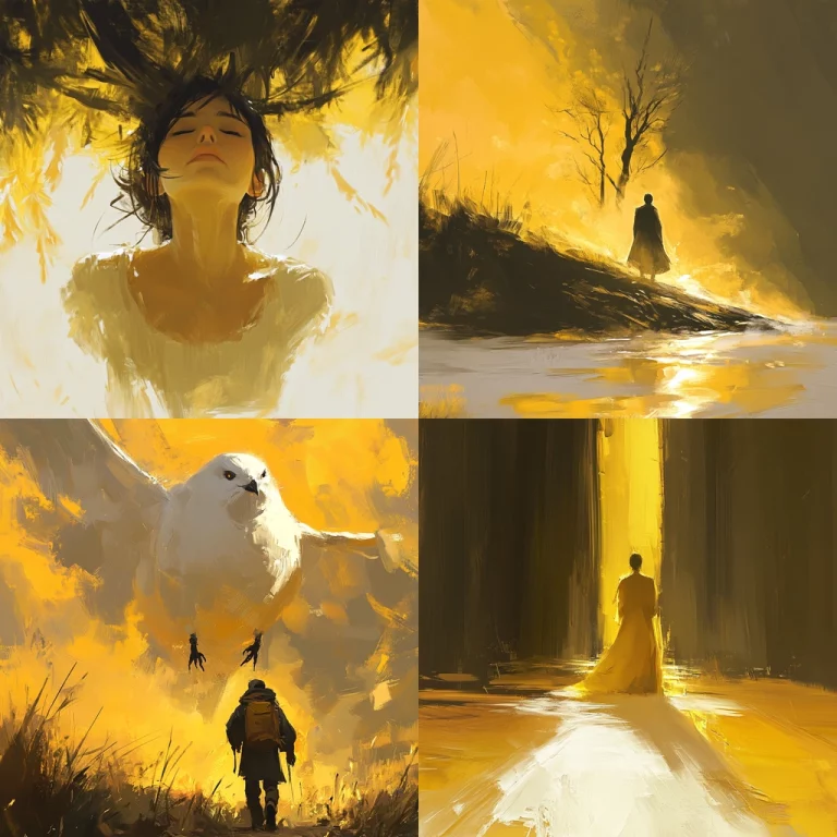 Golden Silhouette Impressionism - Midjourney style sref code