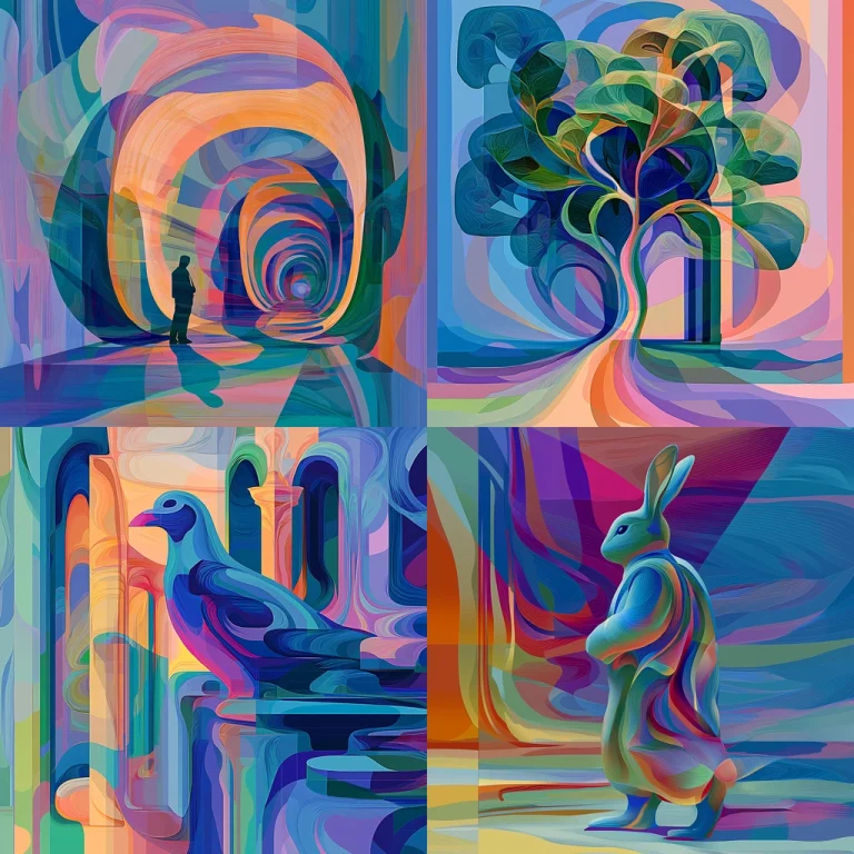 Multicolored Flowing Gradients - Midjourney style sref code