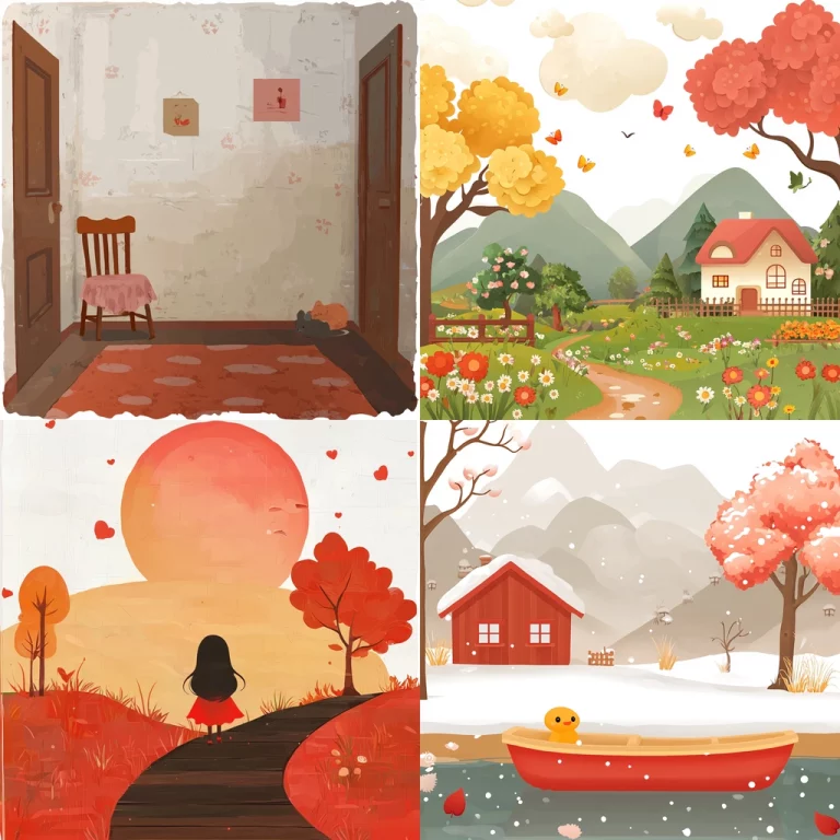 Warm Pastoral Hues with Seasonal Contrast - Midjourney style sref code