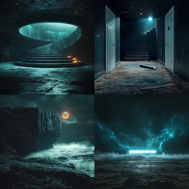 Cyan Shadow Depth - Midjourney style sref code