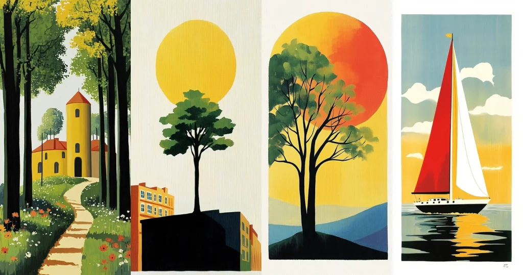 Bright Sunlit Silhouette Contrast - Midjourney style sref code