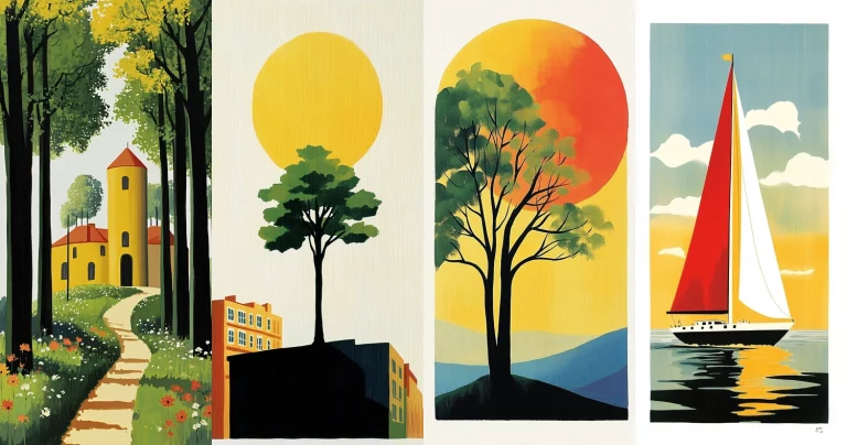 Bright Sunlit Silhouette Contrast - Midjourney style sref code