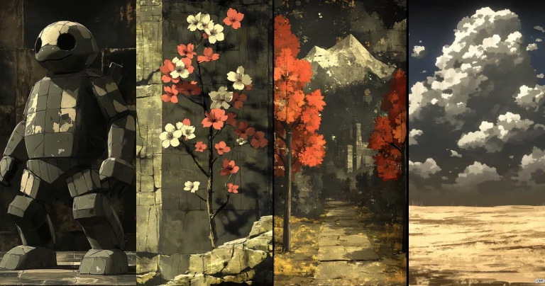 Textured Monumental Contrast - Midjourney style sref code