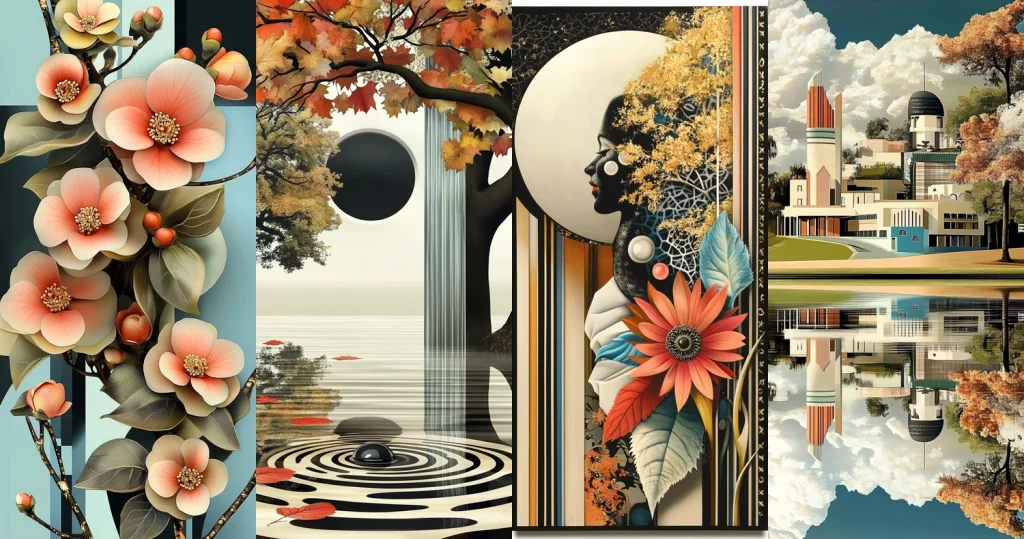 Vibrant Silhouette Contrast - Midjourney style sref code