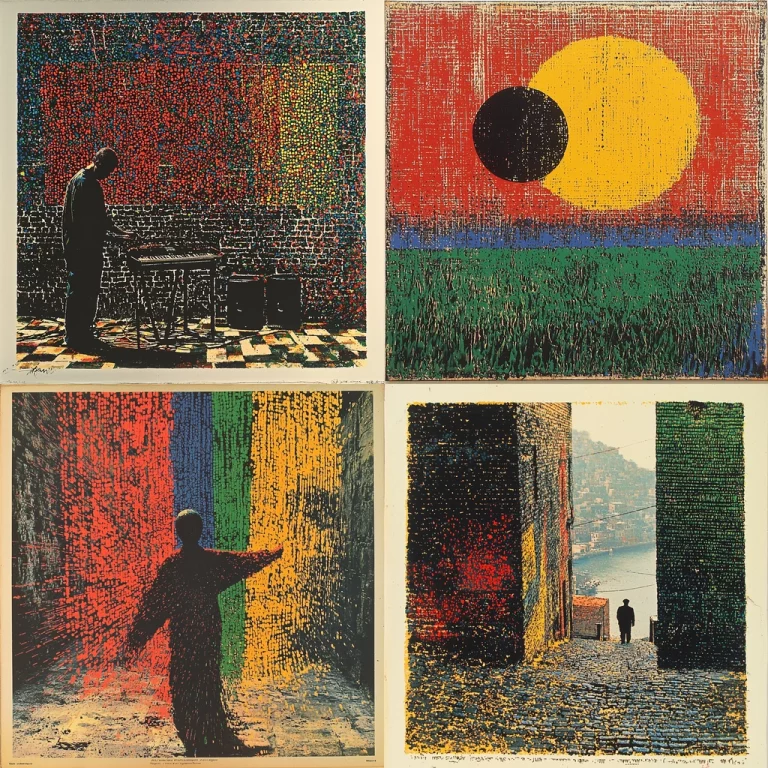 Vibrant Textured Contrast - Midjourney style sref code