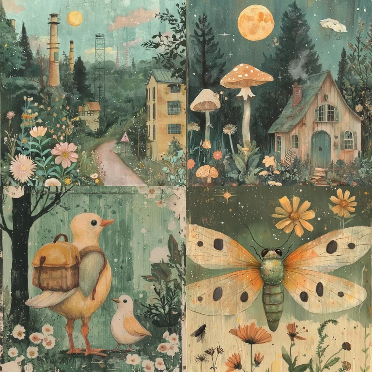 Pastel Woodland Scenic - Midjourney style sref code