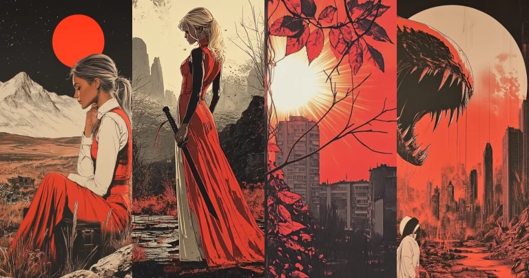 Vivid Red Contrast - Midjourney style sref code